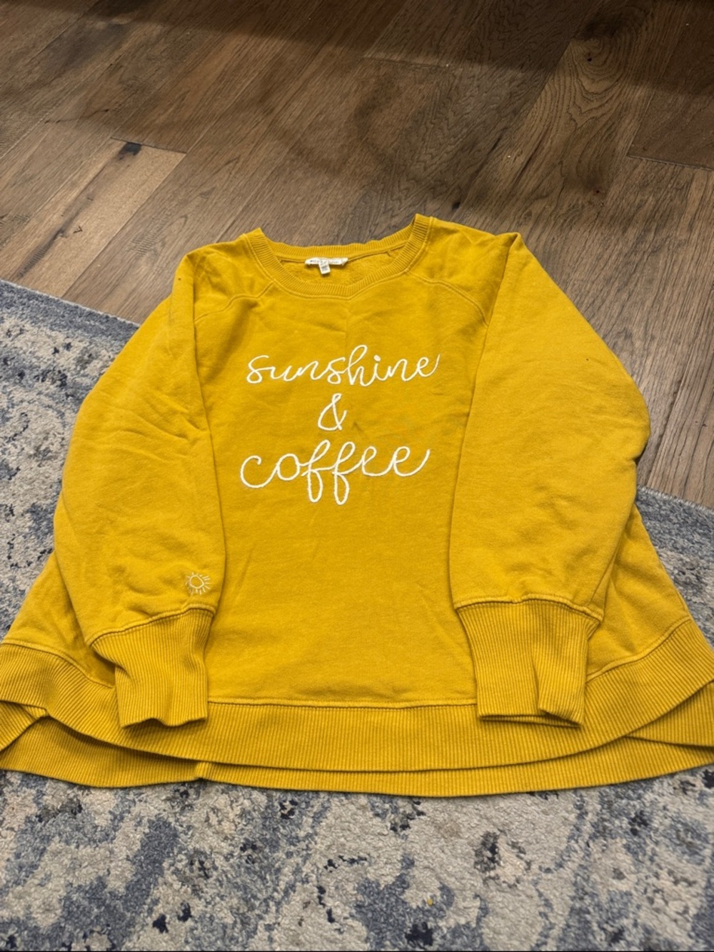 Sunshine & Coffee Yellow Women's Pullover Sweatshirt